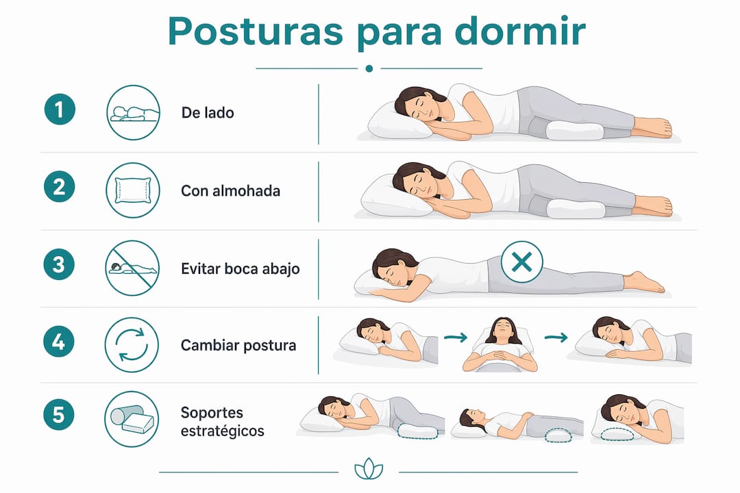 Ajustes para reducir puntos de presión al dormir