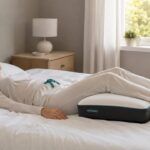 Mujer descansando de espaldas, manteniendo una postura adecuada al dormir