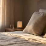 Rincón acogedor en el dormitorio principal, decorado con ropa de cama suave y confortable.